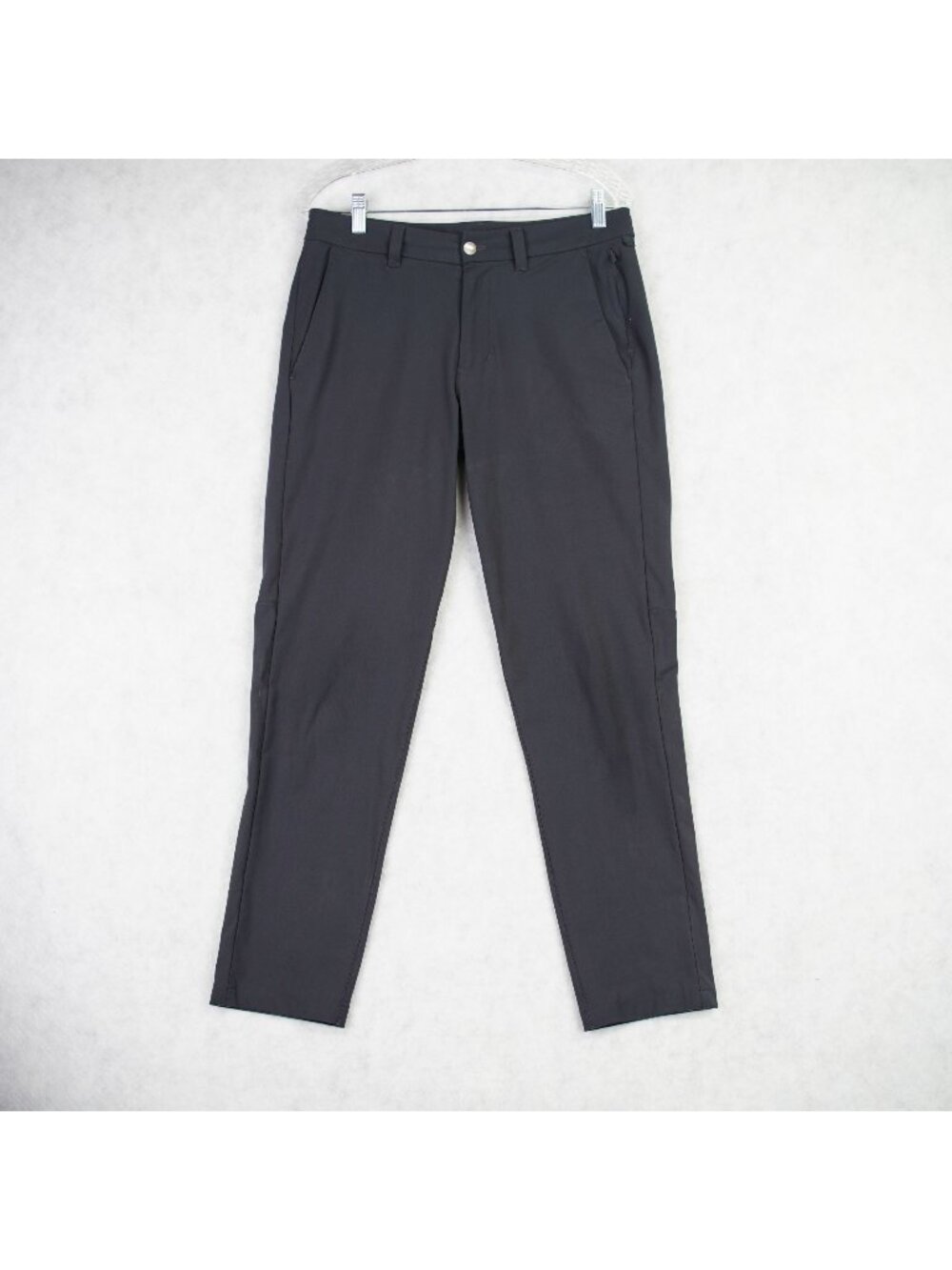 Lululemon Mens Commission Pants Size 30x28 Black Slim Fit Warpstreme LM5975S